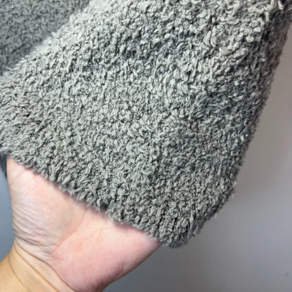 SKIMS Cozy Knit Bralette Tank Top Shirt Smoke Gray Stretch Fuzzy NEW  Size 2X/3X - Image 4