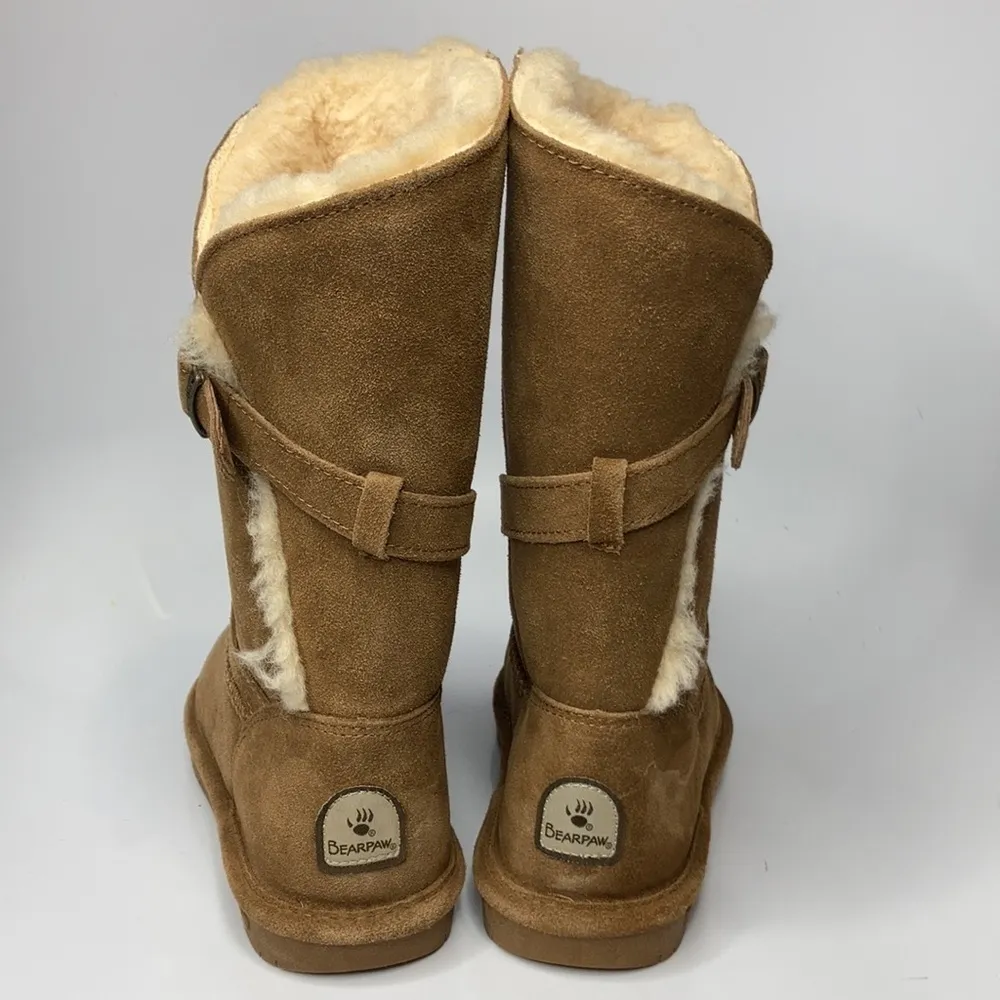Bearpaw Tatum‎ boots suede & wool boots size 6 - Image 8