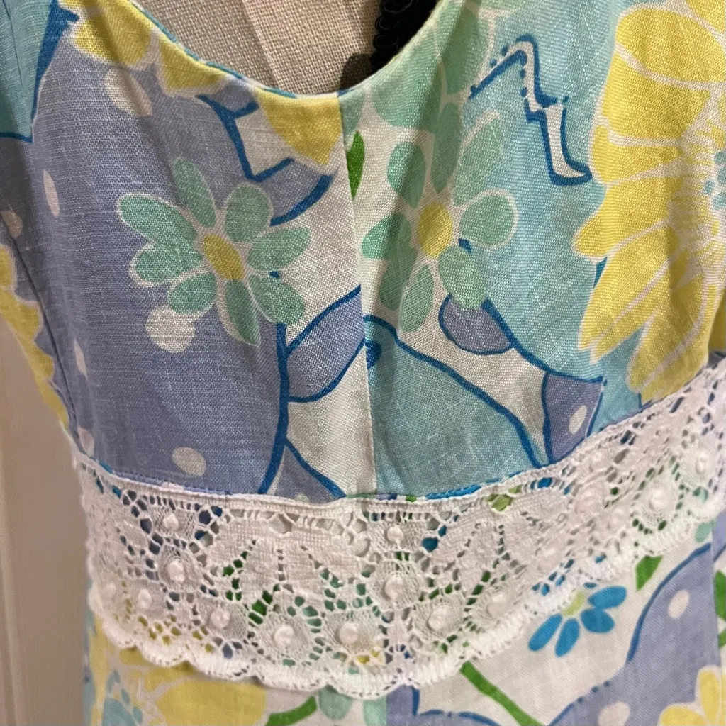 Vintage Lilly Pulitzer White King Crab Sleeveless Dress - Image 7