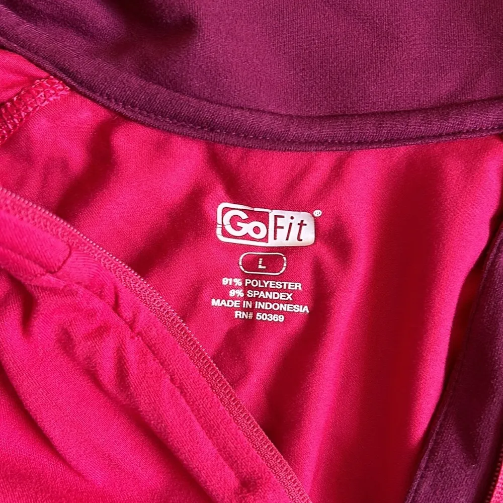 Go fit half zip pullover half zip Pink Size L - Image 3