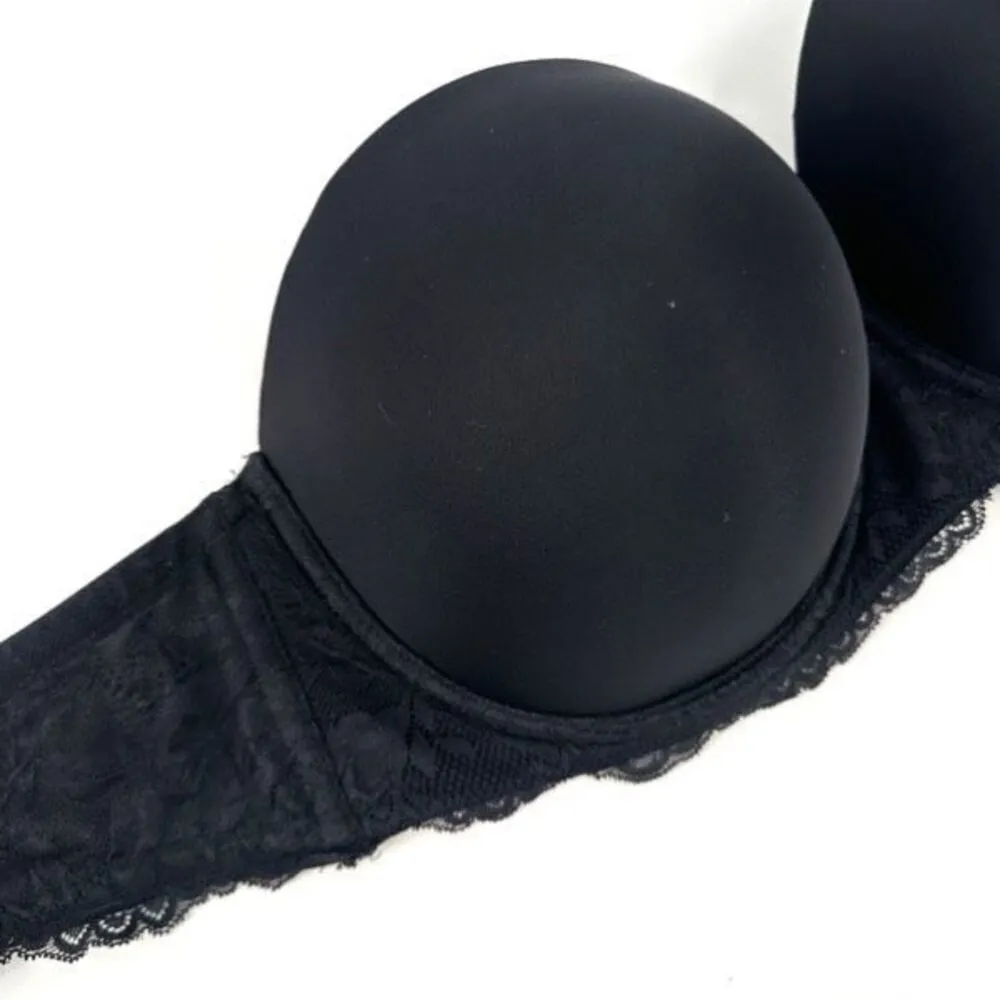 Torrid Bombshell‎ Black Everyday Strapless Bra 38DDD Lace 38F - Image 3