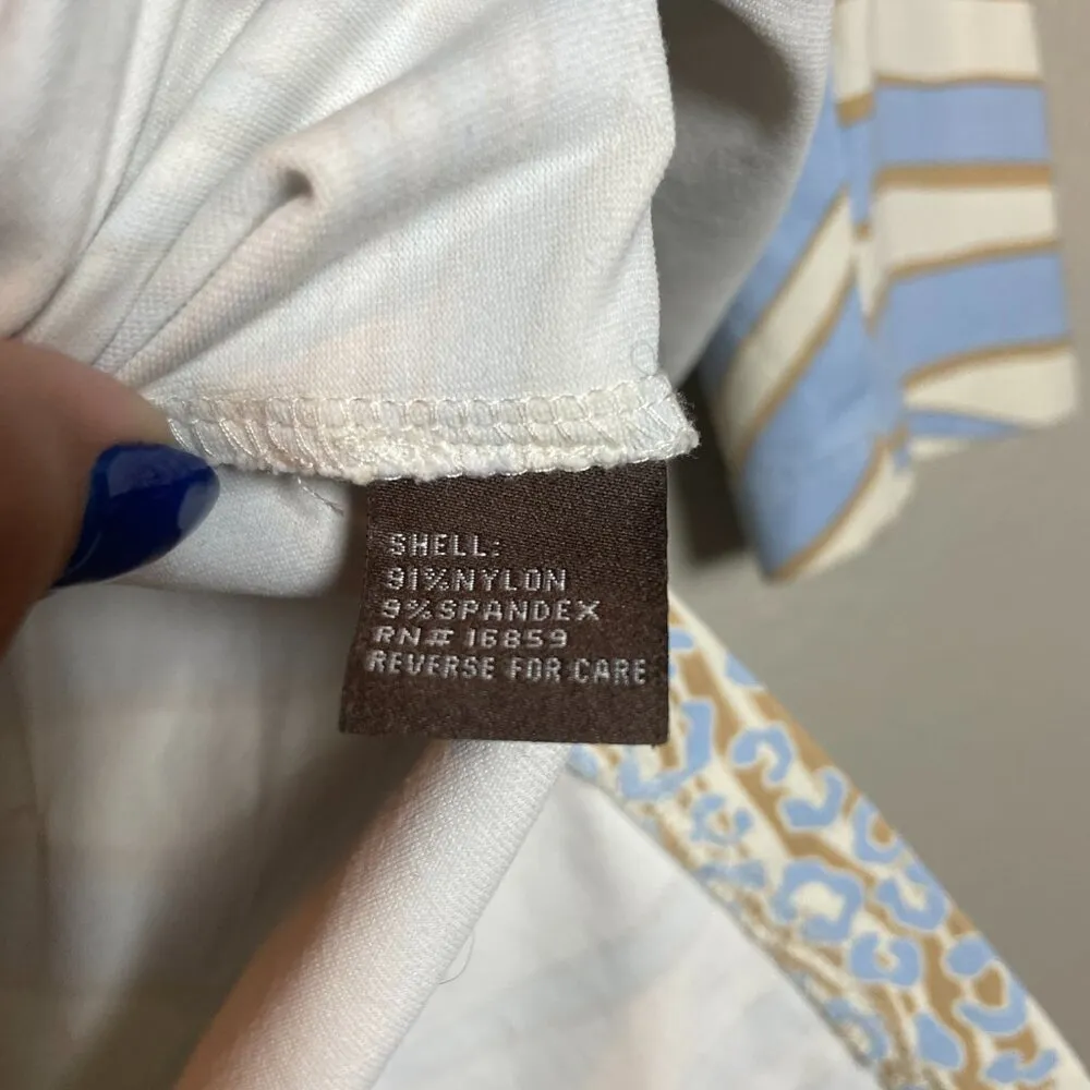 J McLaughlin Boca Tunic Top Small Sandstorm Catalina Cloth Coastal Preppy Beach - Image 7