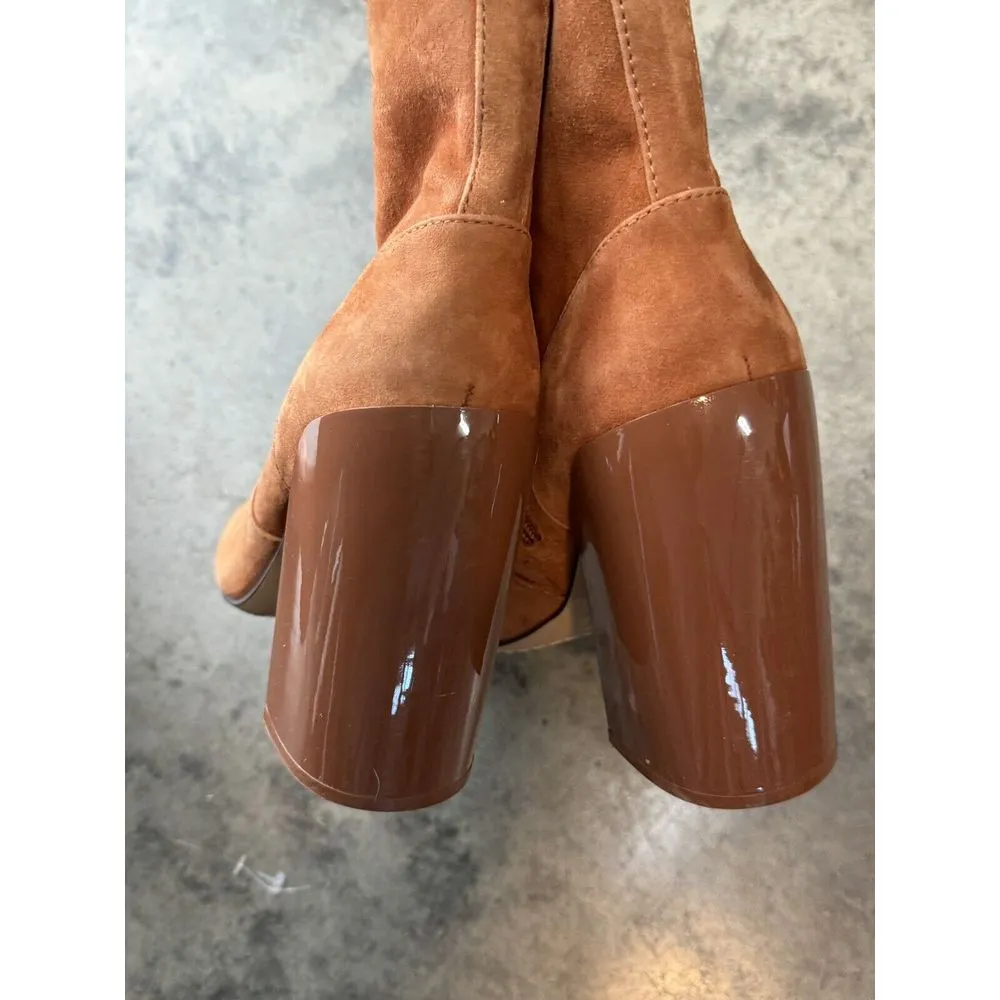 Vince Camuto Womens Enverna Tan‎ Ankle Boots Shoes 8.5 Medium 22214 Booties - Image 5