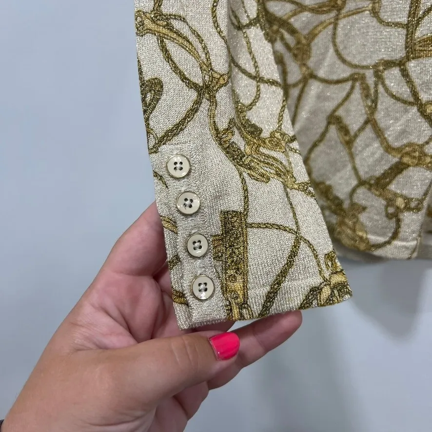 J‎ Mclaughlin Womens Lenny Sweater Small NWT $118 Crewneck Neo Boteth Rope - Image 2