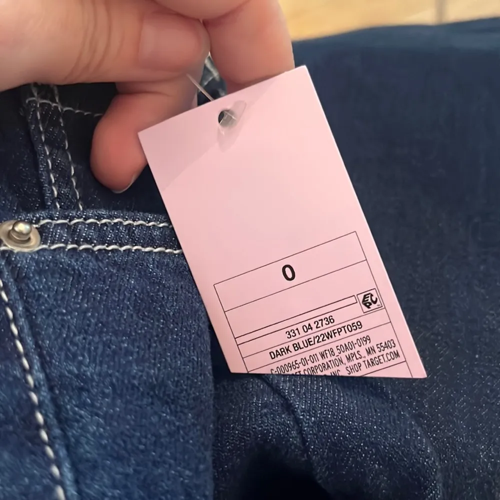 New Wild Fable Super High Rise Straight Leg Button Fly Blue Jeans Size 0 - Image 12