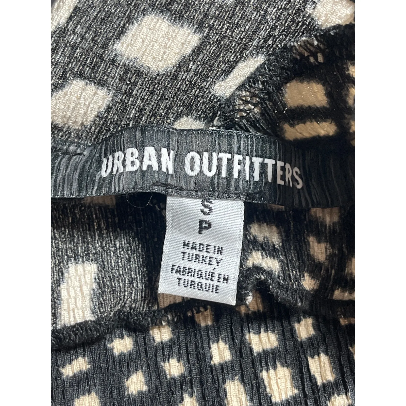 Urban Outfitters Nina Black Floral Short Sleeve Spliced Bodycon Mini Dress Sz S - Image 5