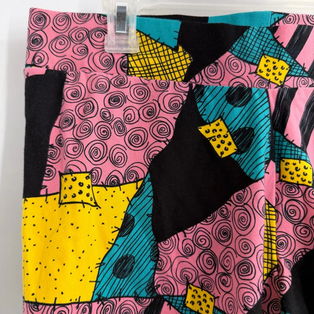 Torrid Nightmare Before Christmas Sally Patchwork Bike Shorts 1X NWT Disney - Image 3