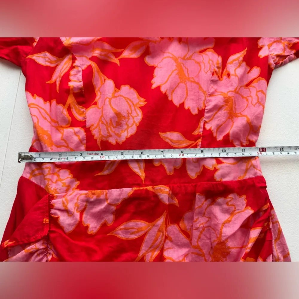 Olivaceous Tropical Print Dress Size Small - Image 6