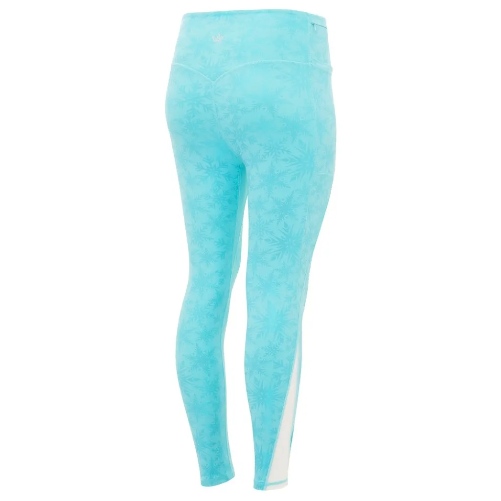 NWT Crowned Athletics Snowflake Queen Leggings Medium Blue - Image 6