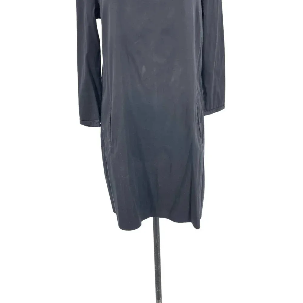 Max Mara ‘S Cotton Kurta Tunic Dress Black‎ Cream Size US 10 - Image 3
