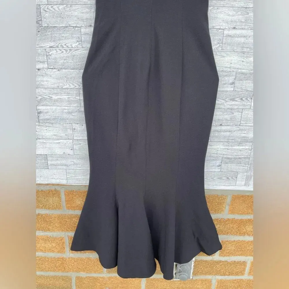 Dress The Population Black Brandy Halter Mermaid Midi Dress XS - Image 8