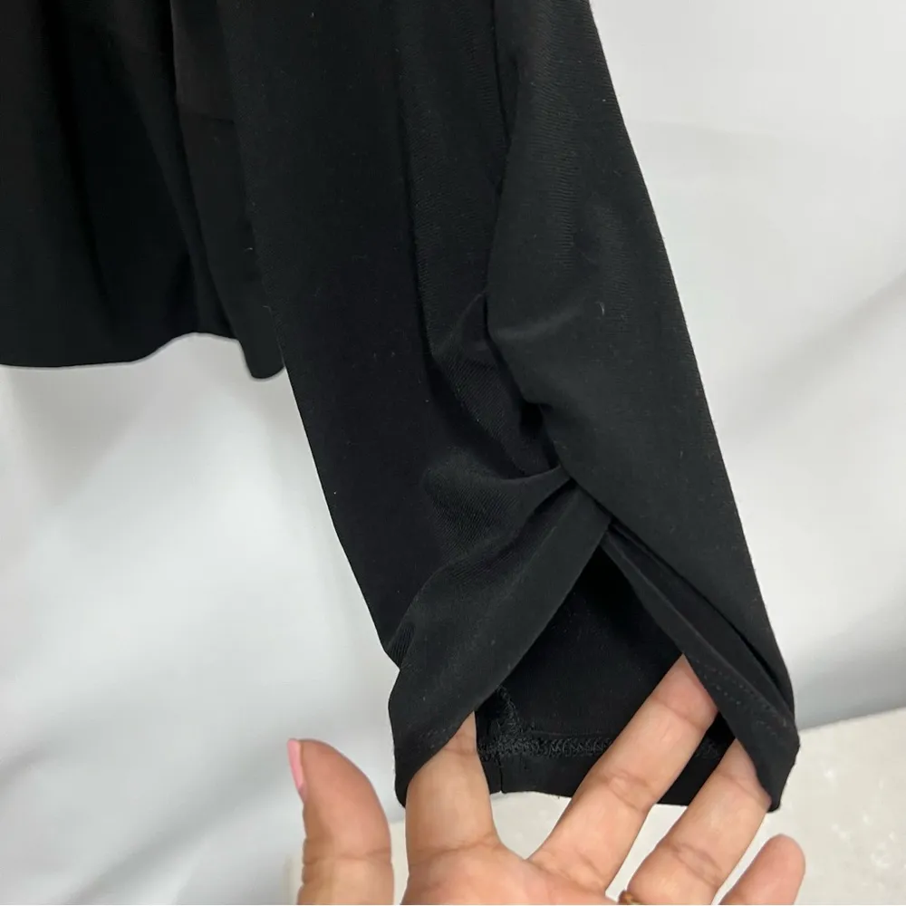 Perceptions 1x Black 3/4 Sleeve Shrug top - Image 9