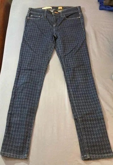 Anthropologie Serif Houndstooth Jeans - Size 28 - Image 5
