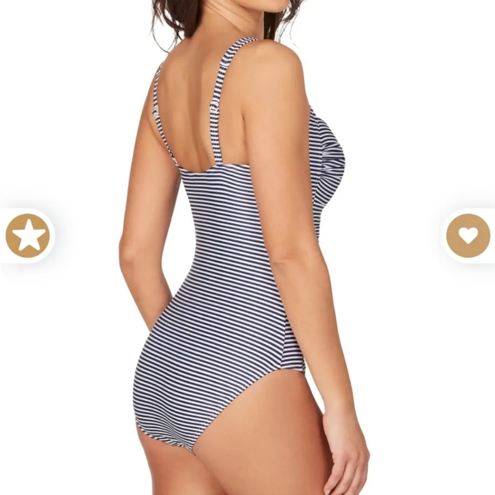 Nip Tuck Swim Sorrento stripe Joanne tummy control one piece swimsuit 4 Blue - Image 2