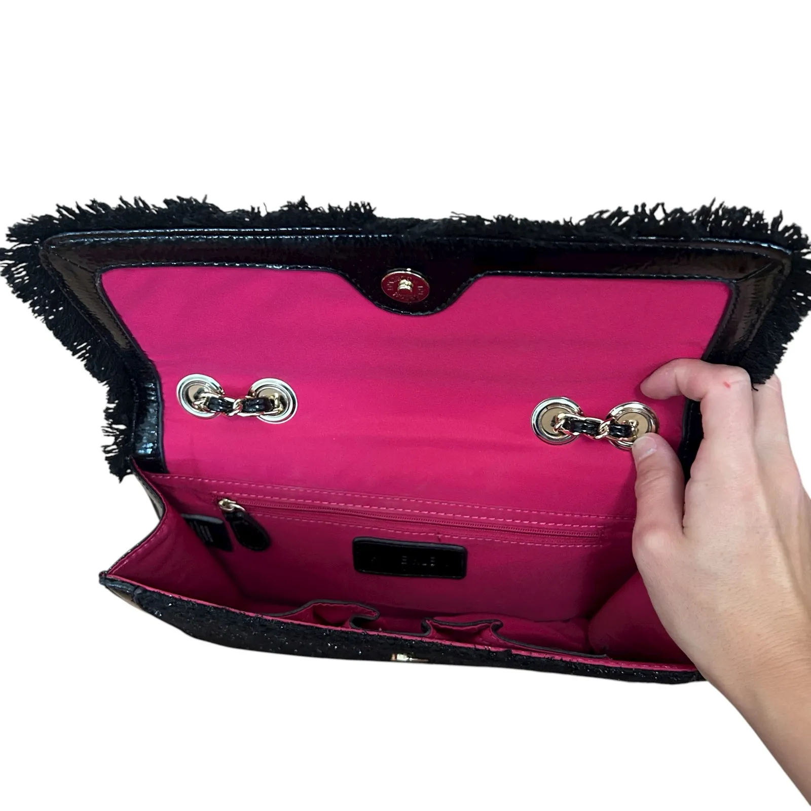 Anne Klein Black Tweed Bag - Image 3