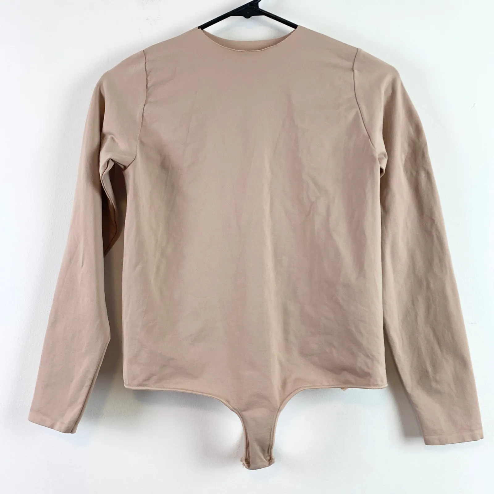Skims Essential Raw Cut Crew Neck Long Sleeve Bodysuit Sienna Size 2X/3X - Image 4