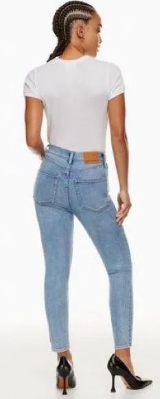 Denim Forum Lola High Rise Skinny Jeans Blue Size 26 - Image 2