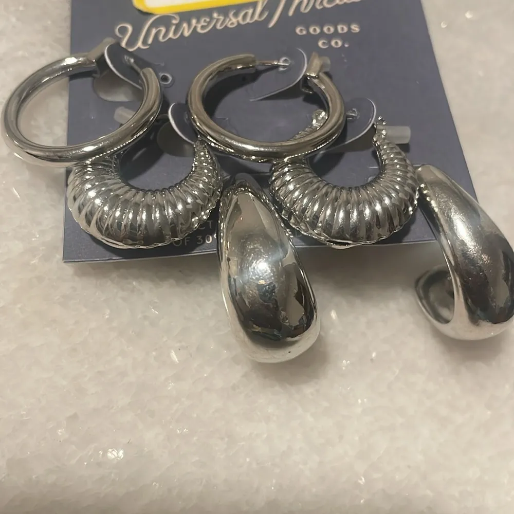 Universal Thread earrings  nickel free fashion jewelry set of 3 new - Image 3