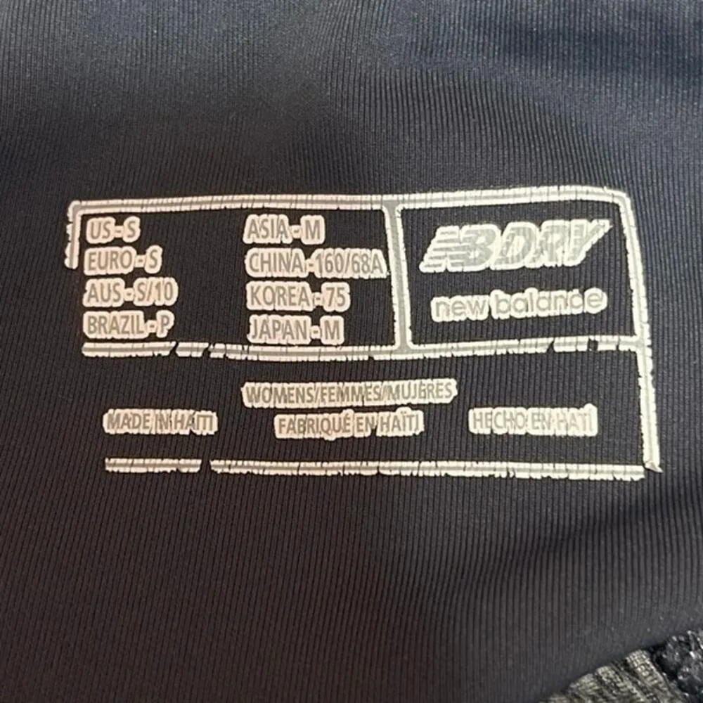 New Balance Women's Gray Low Rise Stretch Activewear Fitness Gym Leggings Size S - Image 4