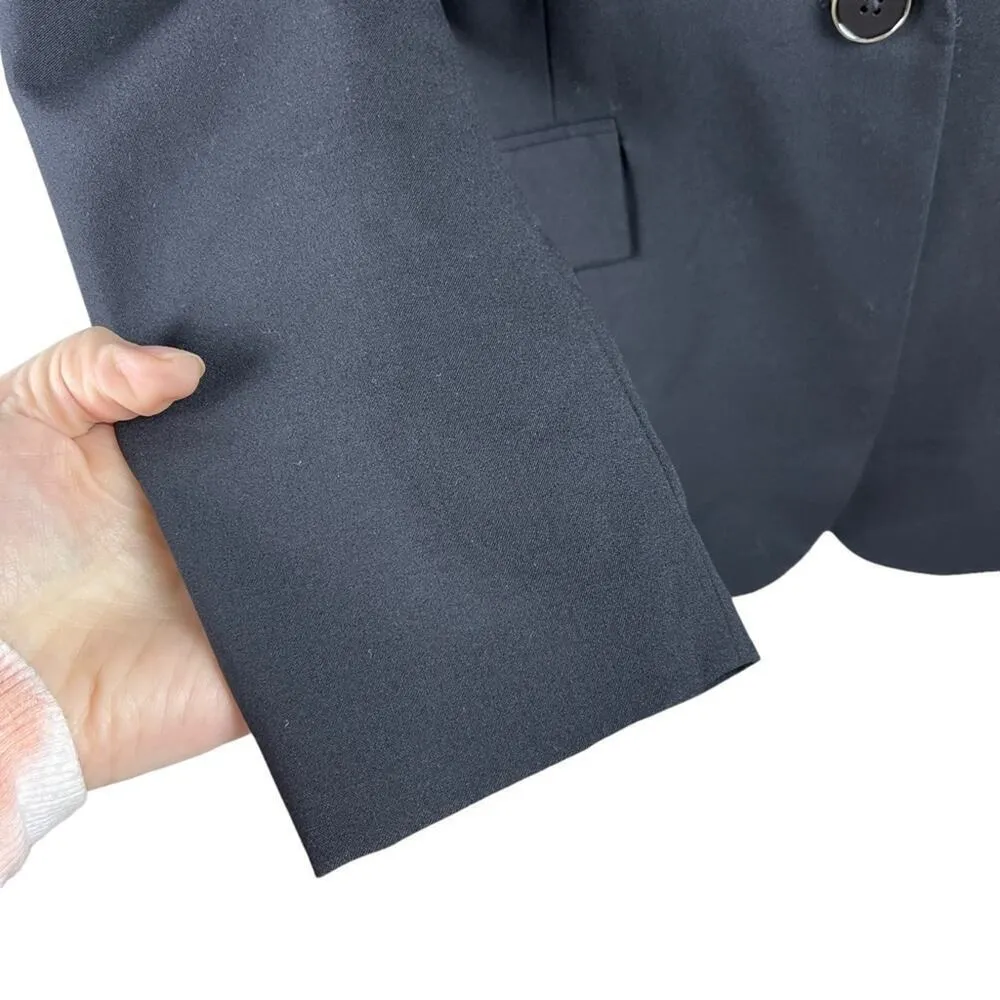 Universal Standard Rio Stretch Wool Formal Blazer Jacket Suit in Black XS 10-12 - Image 5