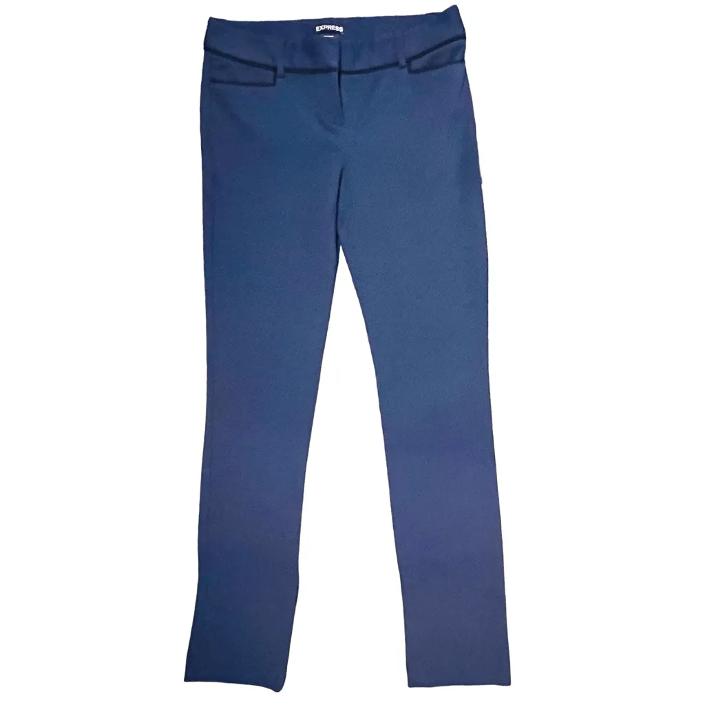 Express Women's Textured Navy Dress Pants - Image 7