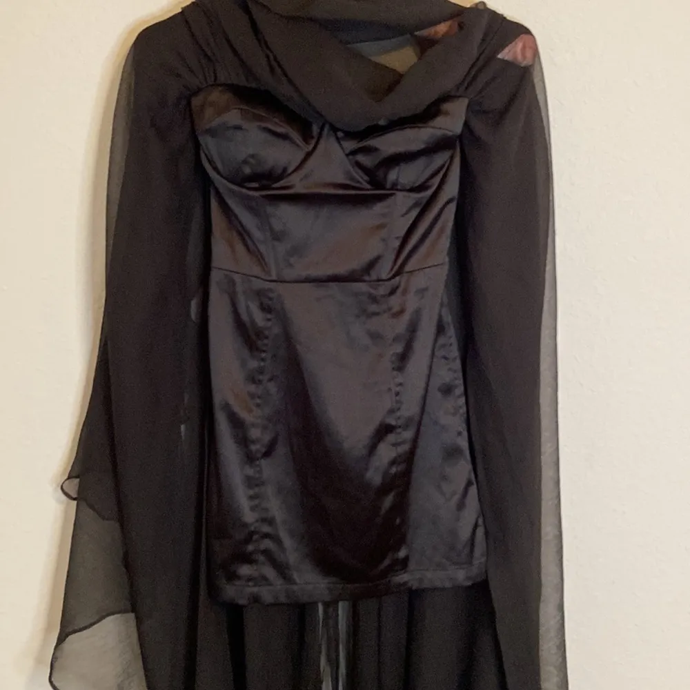 Blaque Label Black Organza corset bustier Gown XS - Image 3