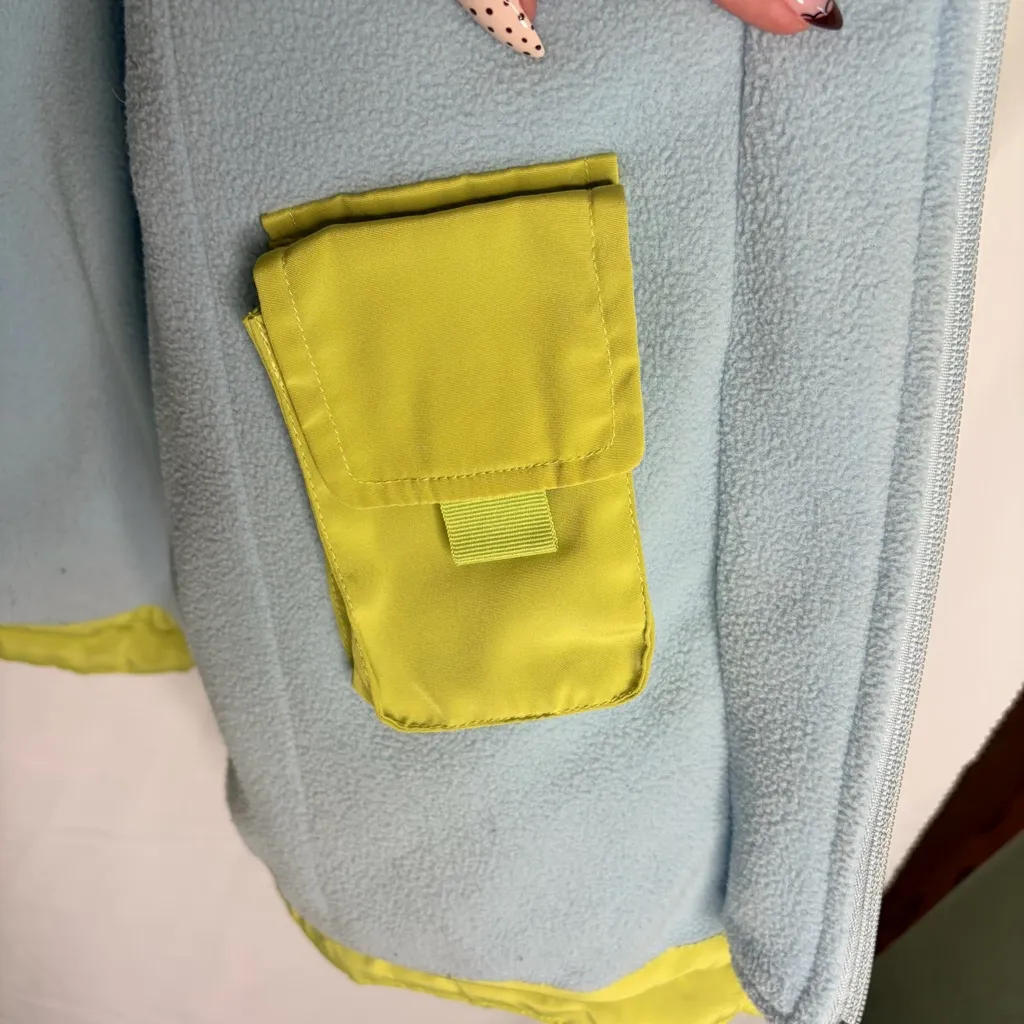 Westbound Women’s L Lime Green Puffer Jacket Down Feather Fleece Lined Winter - Image 4