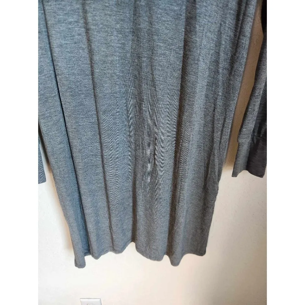 Cuddl Duds Hooded Lounge Gray Dress Size Small - Image 5