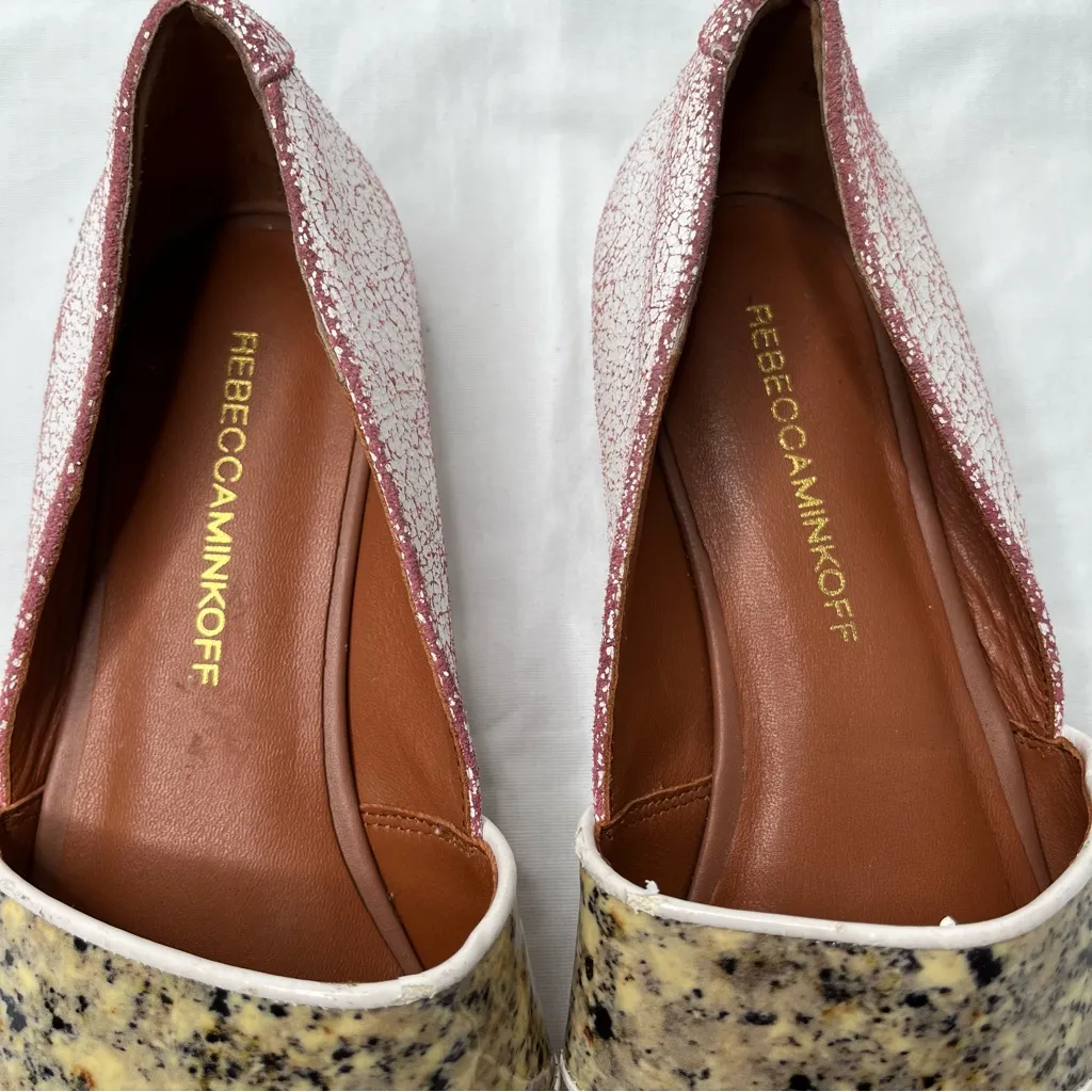 Rebecca Minkoff boho sadie multicolor two trap open toe flats size 6 M - Image 6