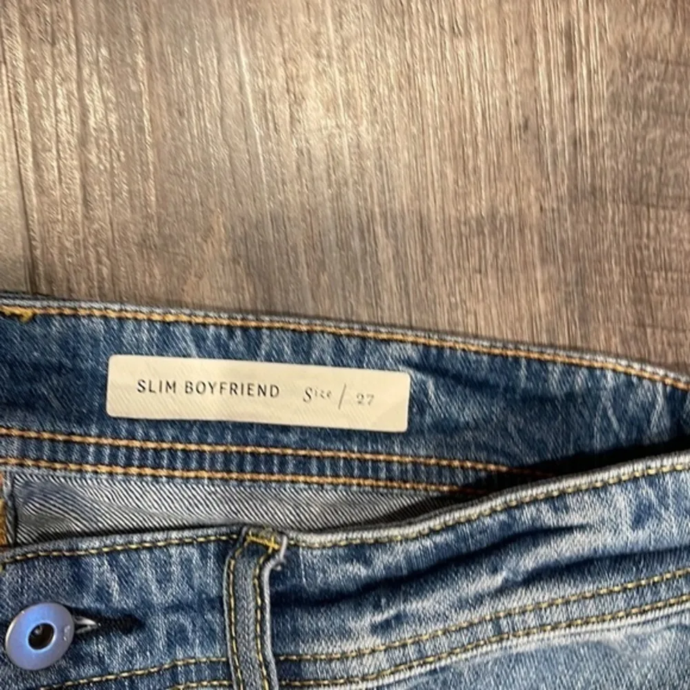 Pilcrow and the letterpress, leopard trim, boyfriend, distressed jeans - Image 3