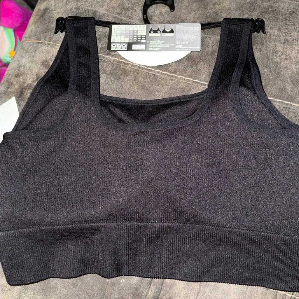 Avia Women's Black Double Scoop with Low Support Sports Bra XXL - Image 4