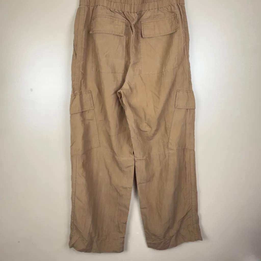 Vince Pants Womens 8 Brown Wide Leg Baggy Cargo Utility Minimalist Trouser Y2K - Image 4