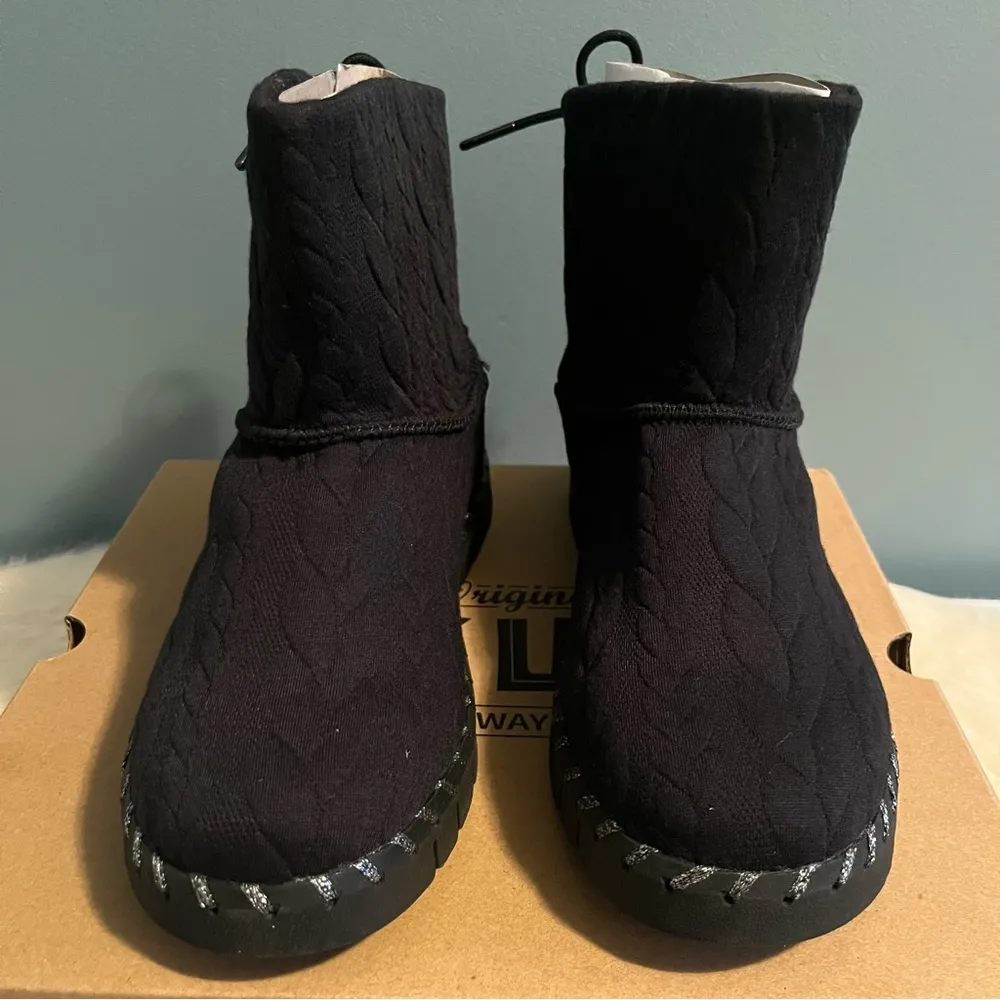 Muk Luks Women’s Flexi Hoboken Boots Black Size 6.5 - Image 2