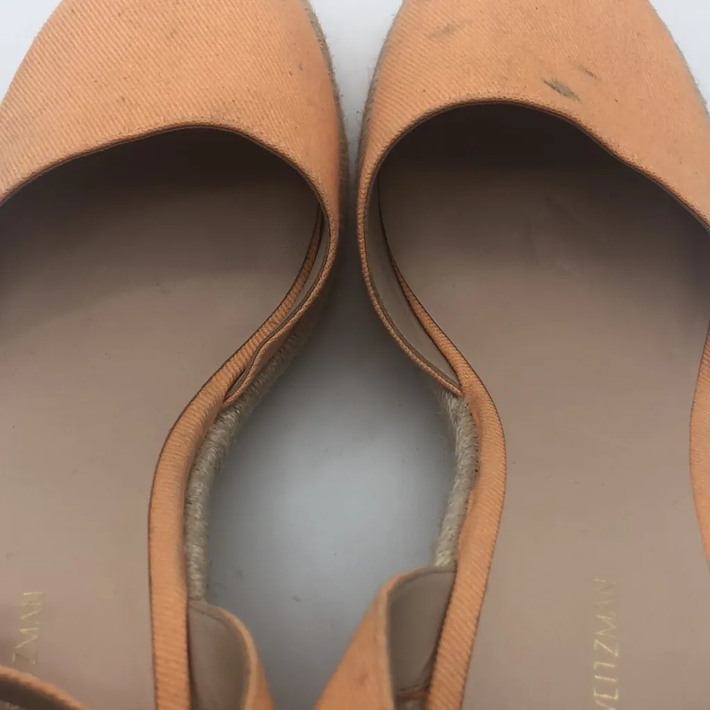 STEWART WEITZMAN Orange Women's Espadrille Sandals. Size 10 - Image 8