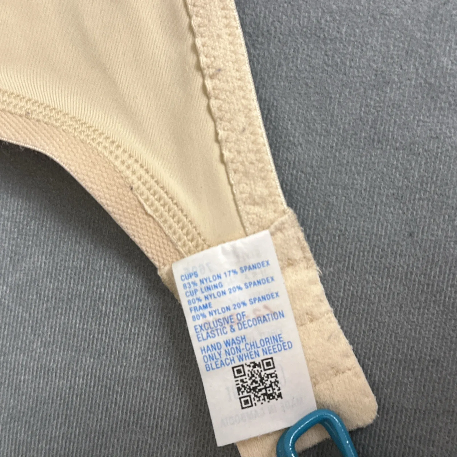 Classique 769E Post Mastectomy Fashion Bra Size 36B Beige Pockets Wireless - Image 9