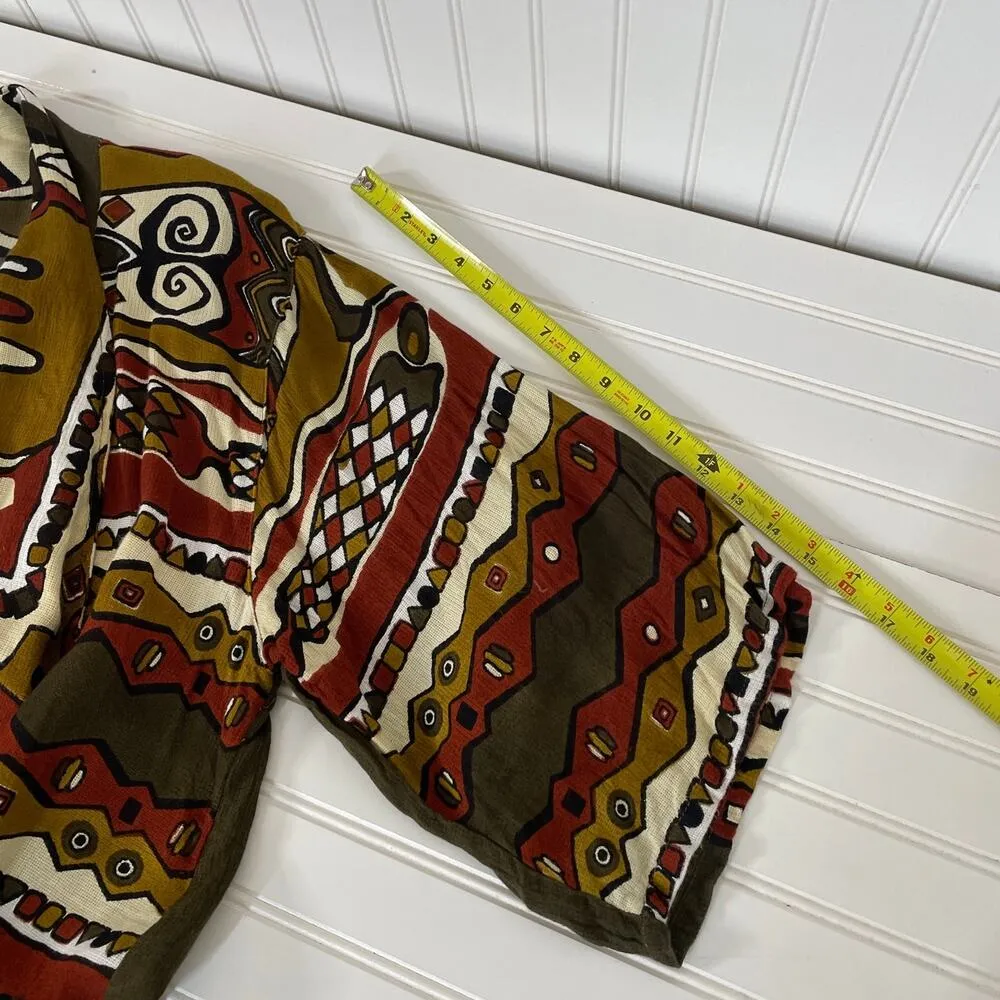 Black Magic Women’s Green Print Toggle Kimono Cardigan Plus Size Size undefined - Image 5