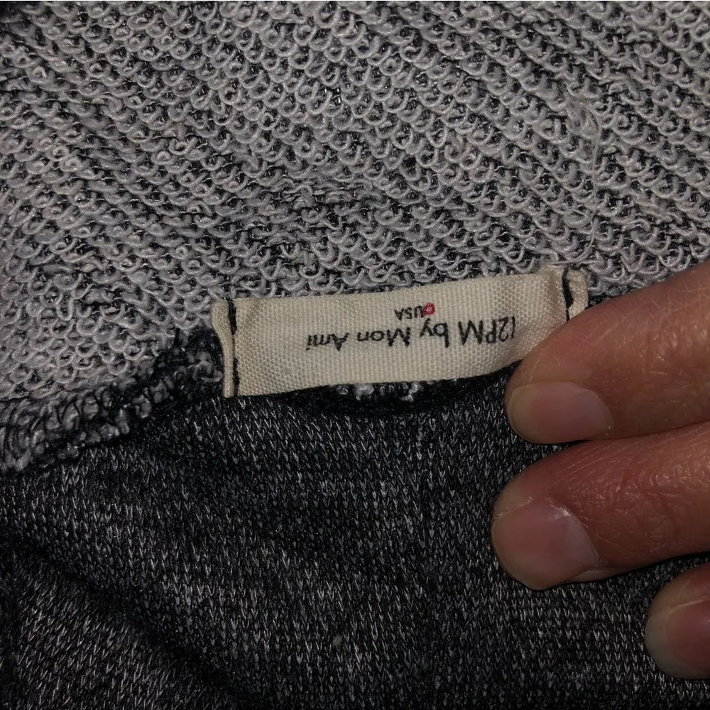 Red Buffalo Sleeve Cowl Neck Tunic From 12PM by Mon Ami, size Small Gray - Image 9