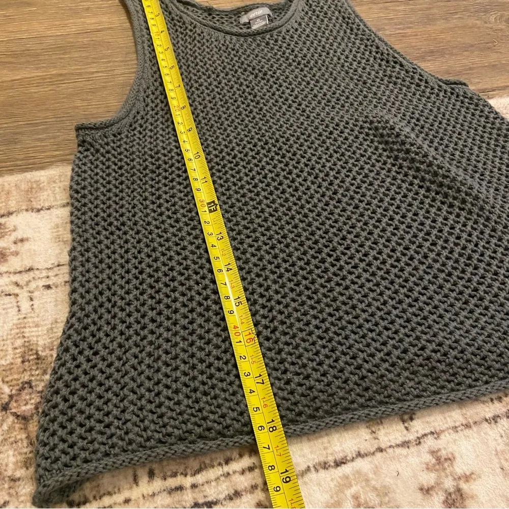 Aerie Green Mesh Knit Tank Top - Image 4