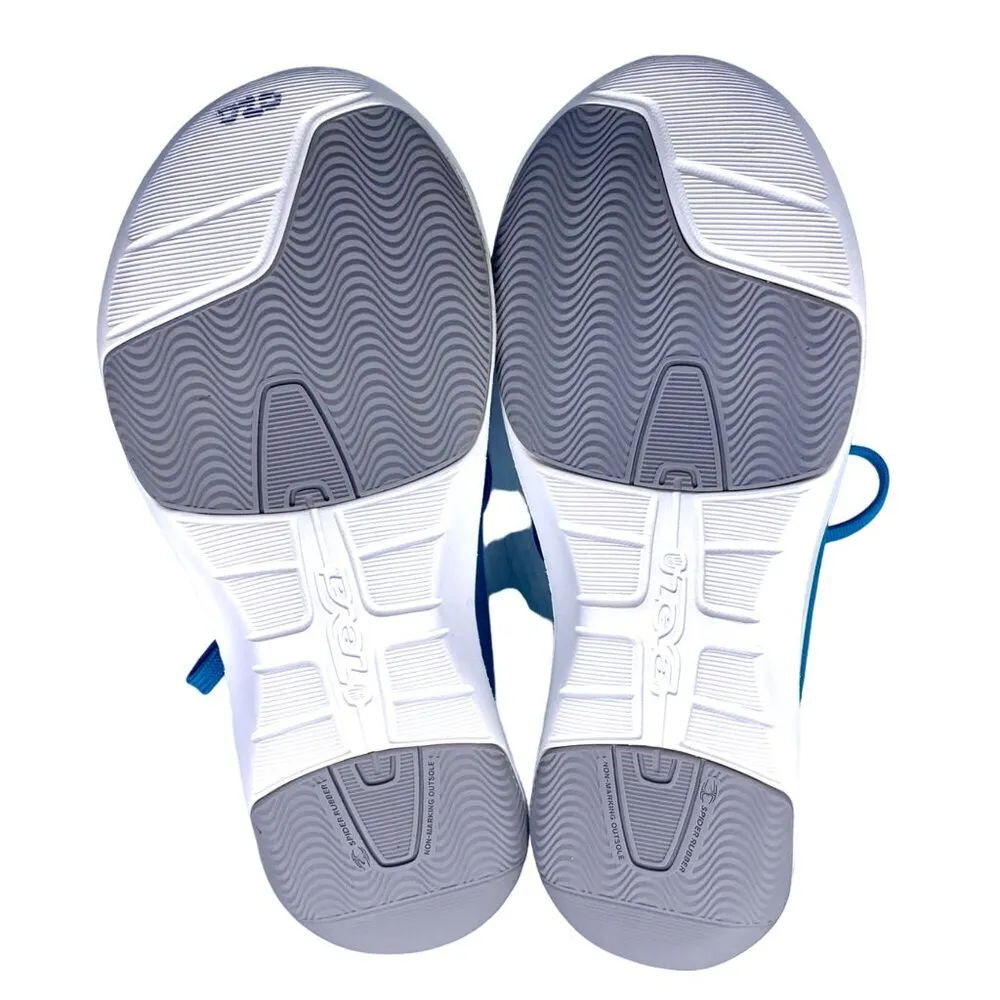 Teva Wander Lace Suede & Canvas Sneaker Shoes Lake Blue Size 5.5 1007765 - Image 8