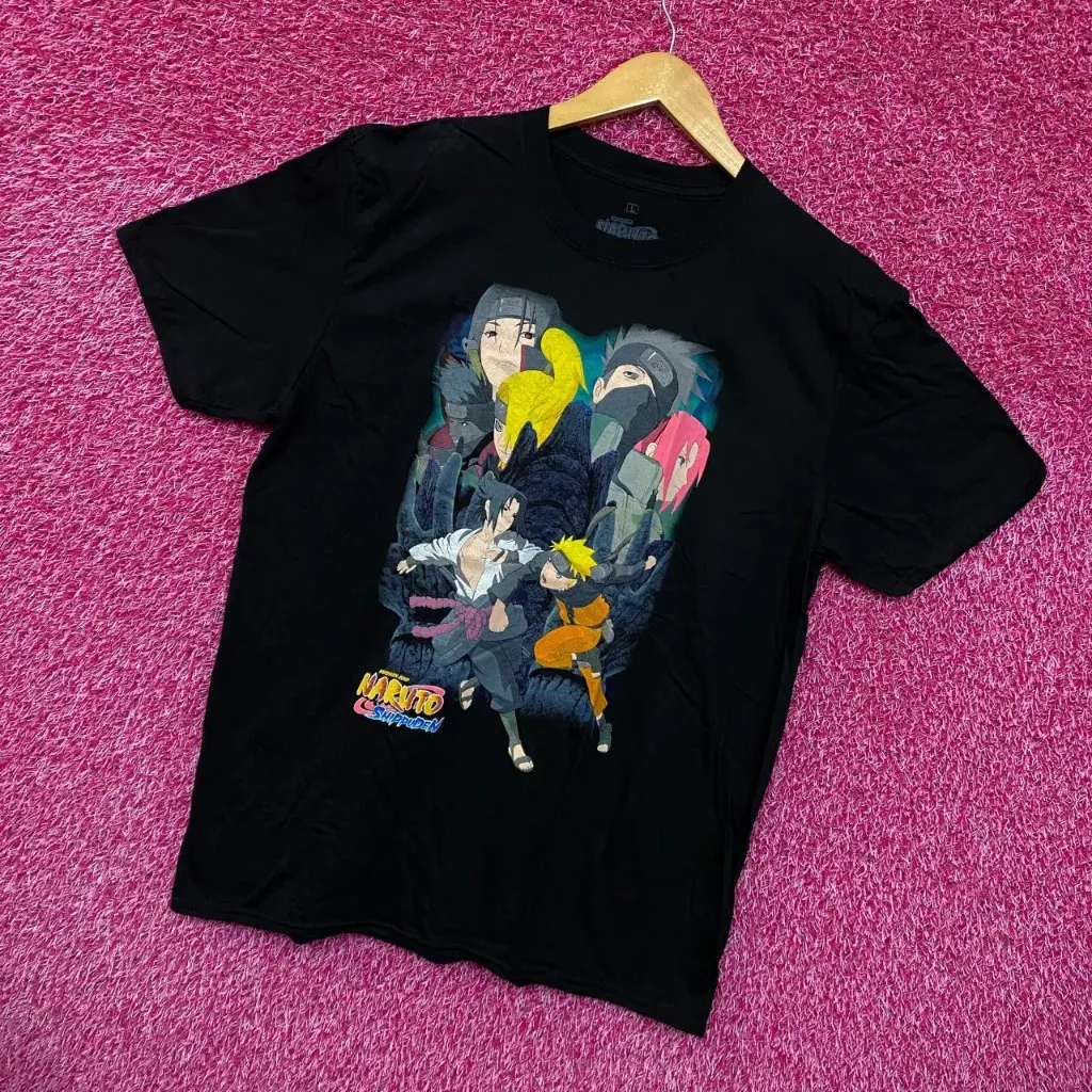Naruto Shippuden Naruto n Team7 vs Sasuke n Akatsuki Tee L  - Image 3