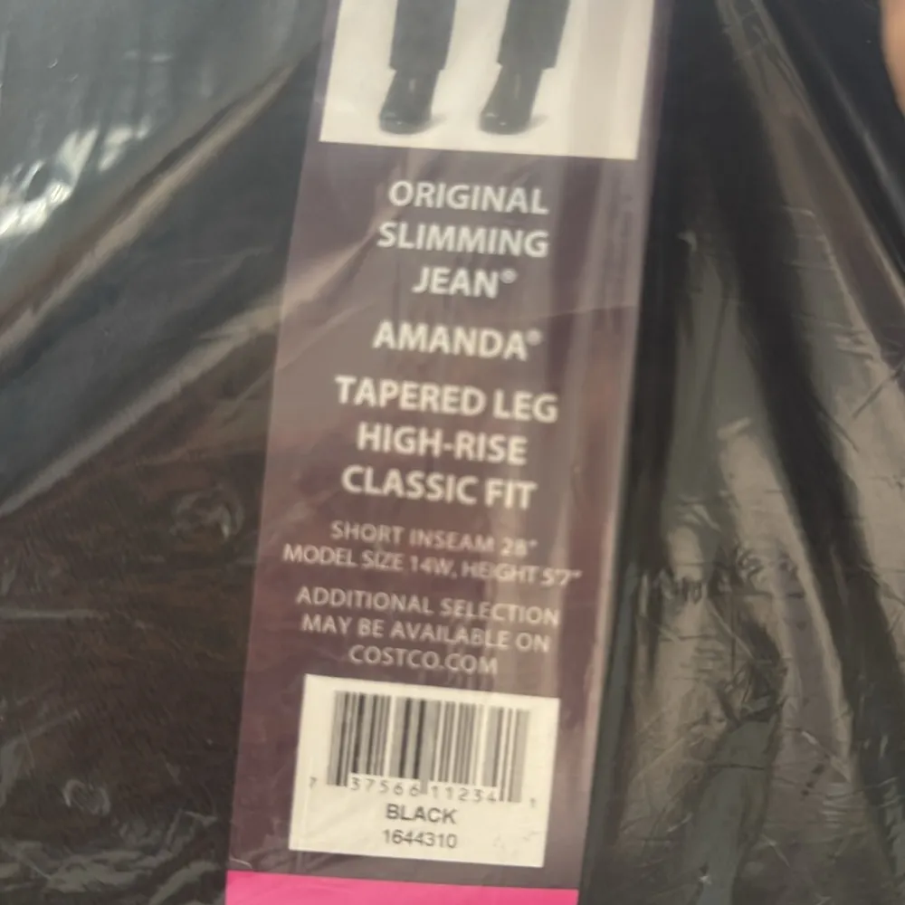 Gloria Vanderbilt Black Amanda Jeans Size 22W Short - Image 3