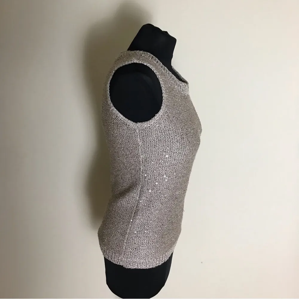 Chicos Sequin Dazzle Corrine Cocoon Sweater and Tank Set - Image 6