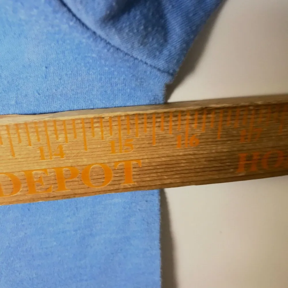 Vintage 80s Screen Stars Indian Meadows T Shirt Blue Women's XS USA WVA Graphic - Image 8