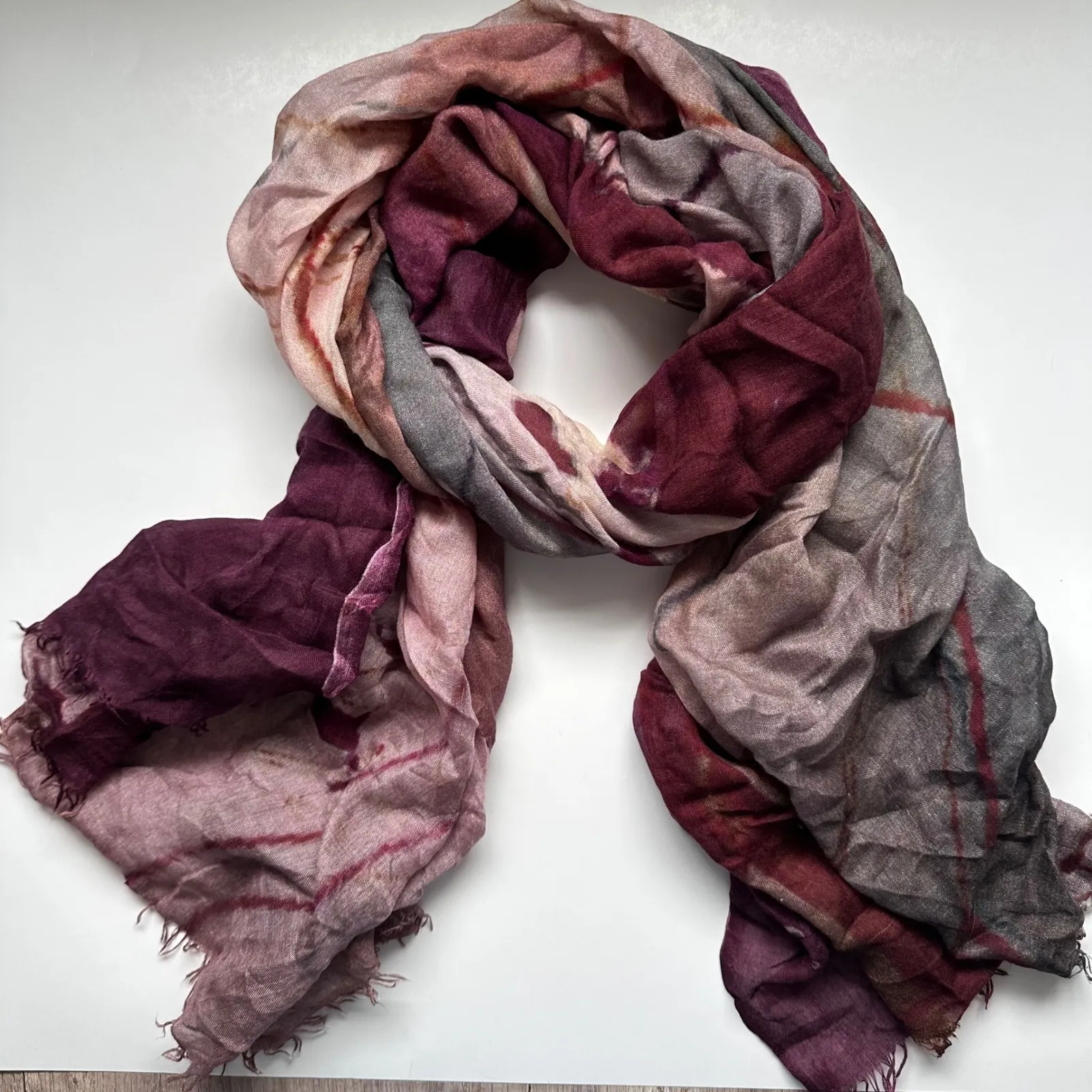 Memoire Imprimee Abstract Print Scarf Whimsigoth Dark Romantic Whimsical Purple - Image 11