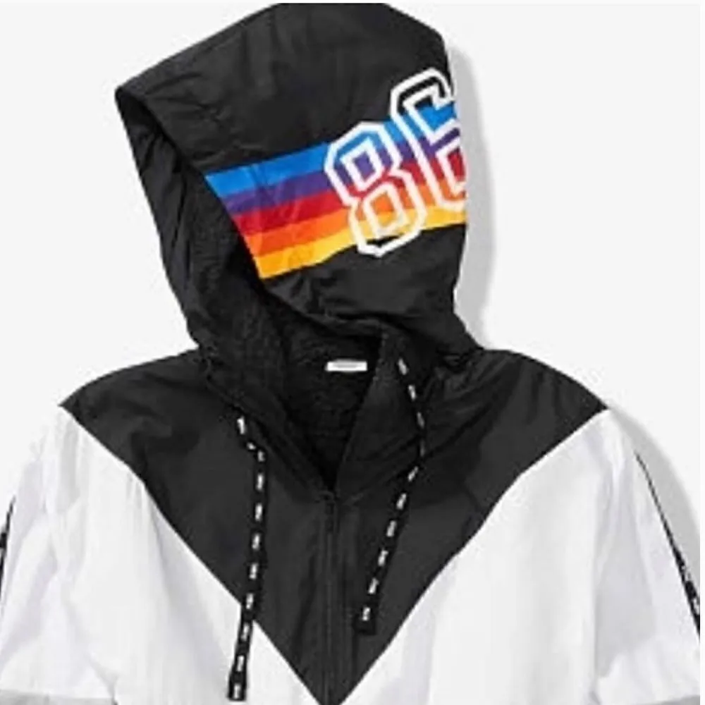 Victoria Secret Pink Color Block Anorak Sharpa Lined Jacket! - Image 8