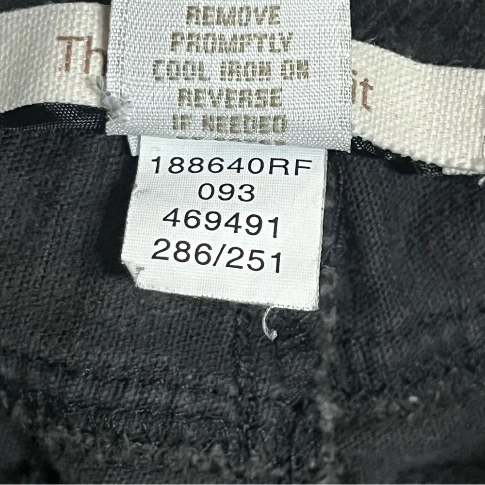 London Jean The Christie Fit Chino Stretch Women Black Corduroy Pant Sz‎ 6 Short - Image 9