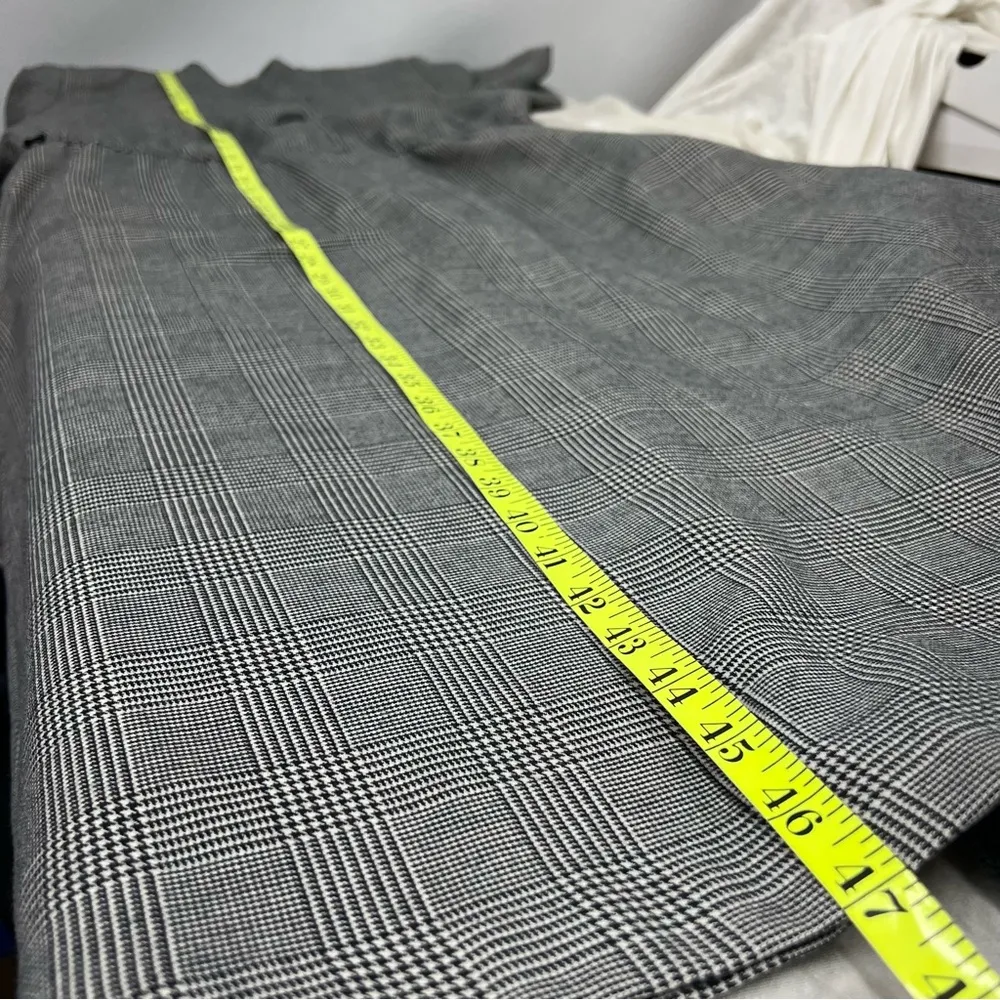 Vintage women’s dress 10 black white houndstooth missing belt made in USA - Image 12