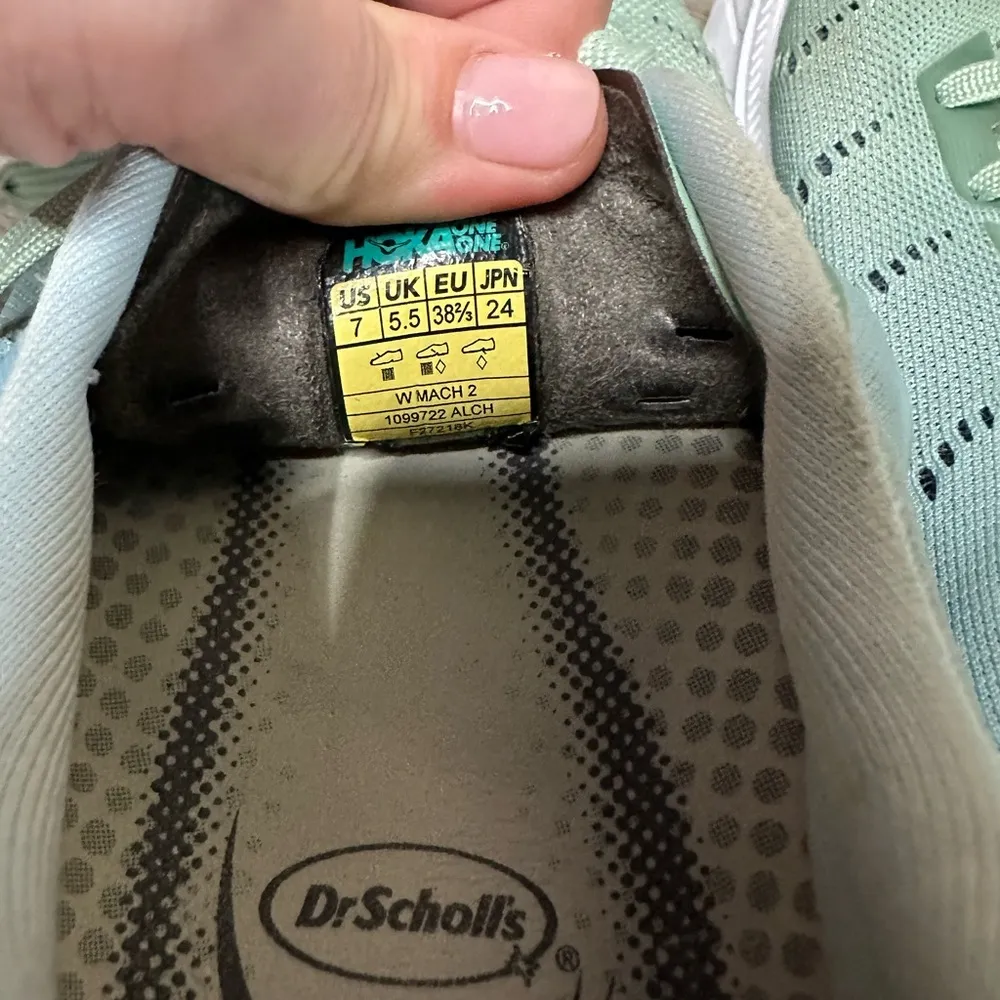 Hoka Mach 2 Running Shoes Aquamarine Lichen 7 - Image 4