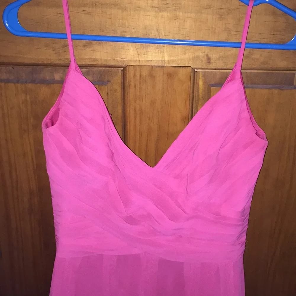 B2  midi bridesmaid dress in coral pink size 8 - Image 3