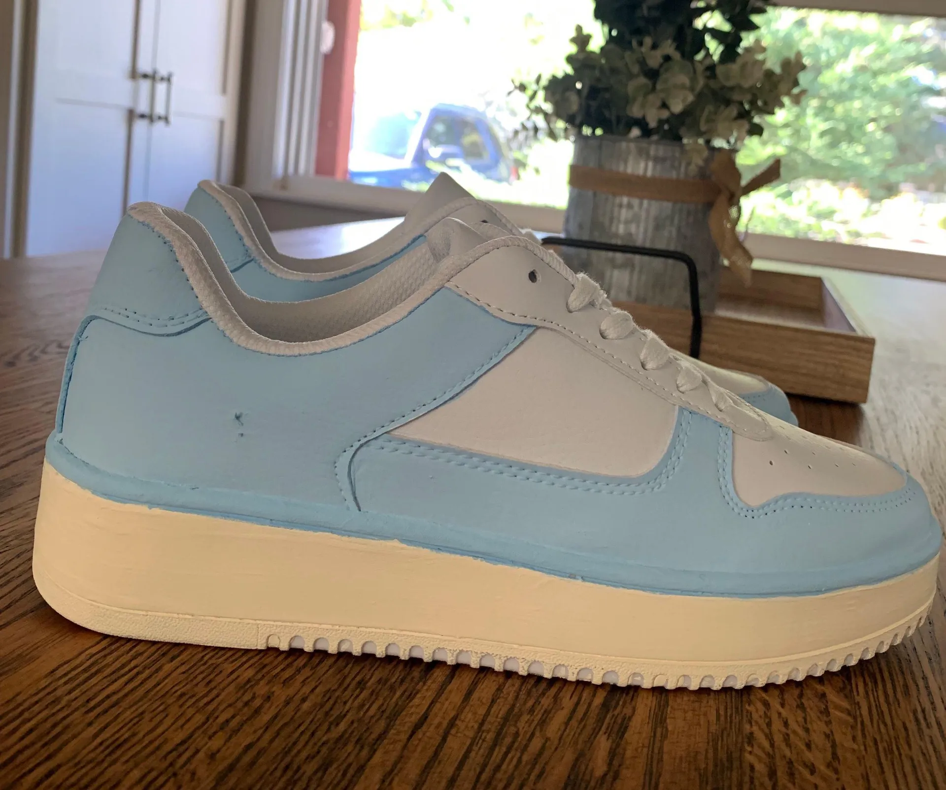 Baby Blue Sneakers 💙🌿 Size 8.5 - Image 2